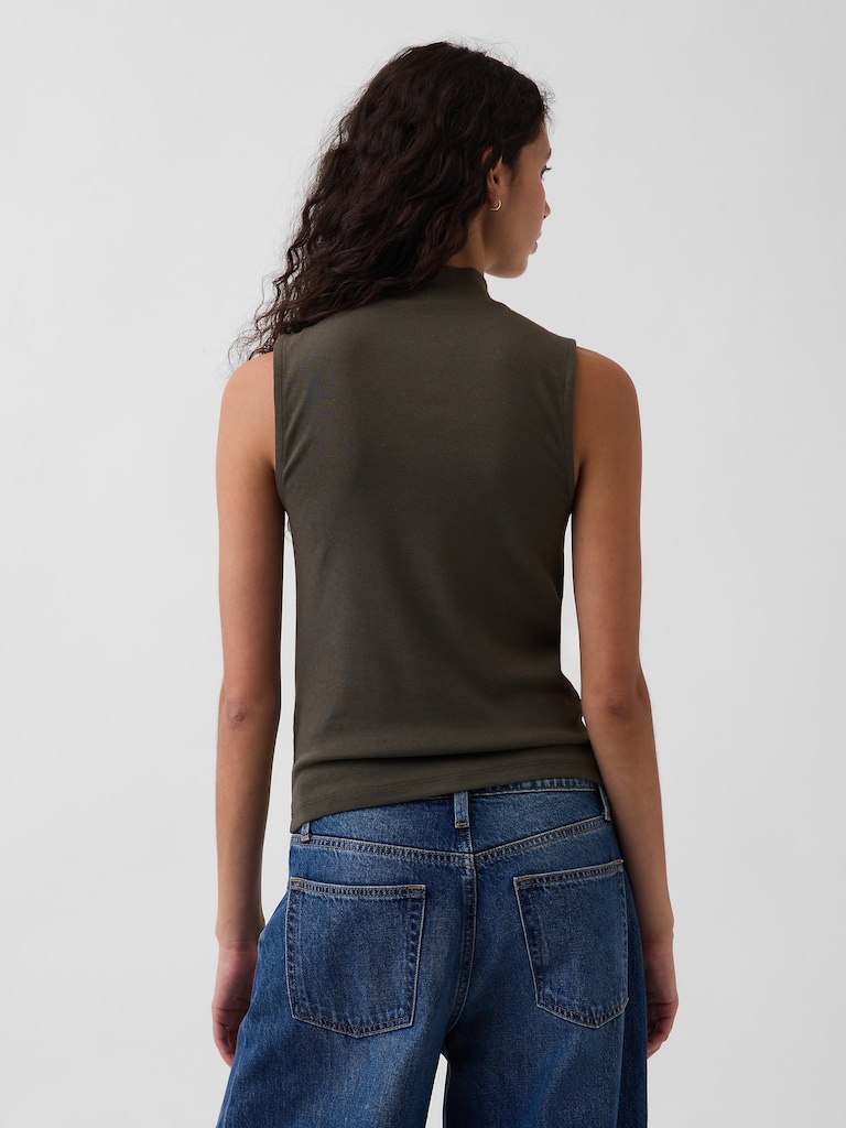 Modern Mockneck Tank Top
