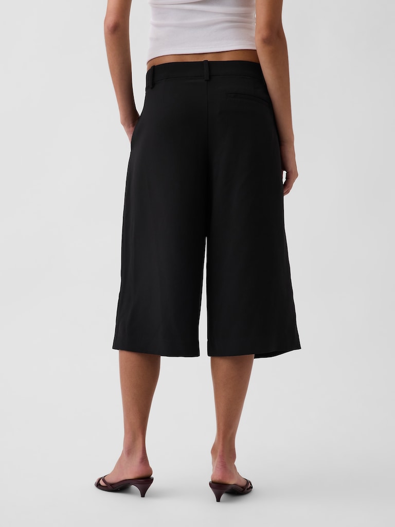 Pantalo gaucho à taille basse