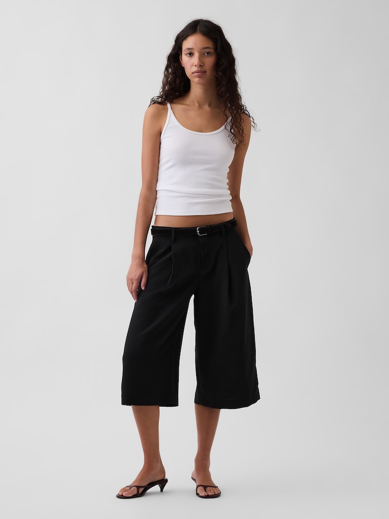 Pantalo gaucho à taille basse