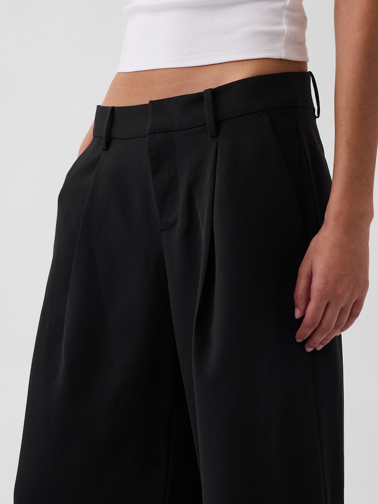 Pantalo gaucho à taille basse