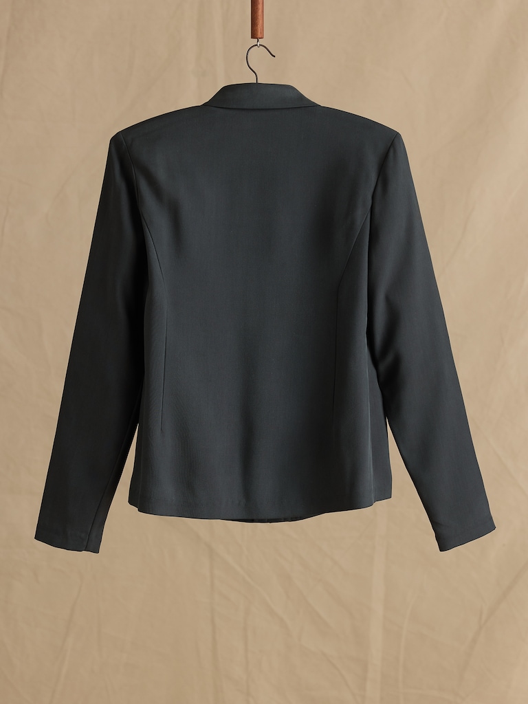 Archive Silk Zip-Front Shirt Jacket Women's Size 2