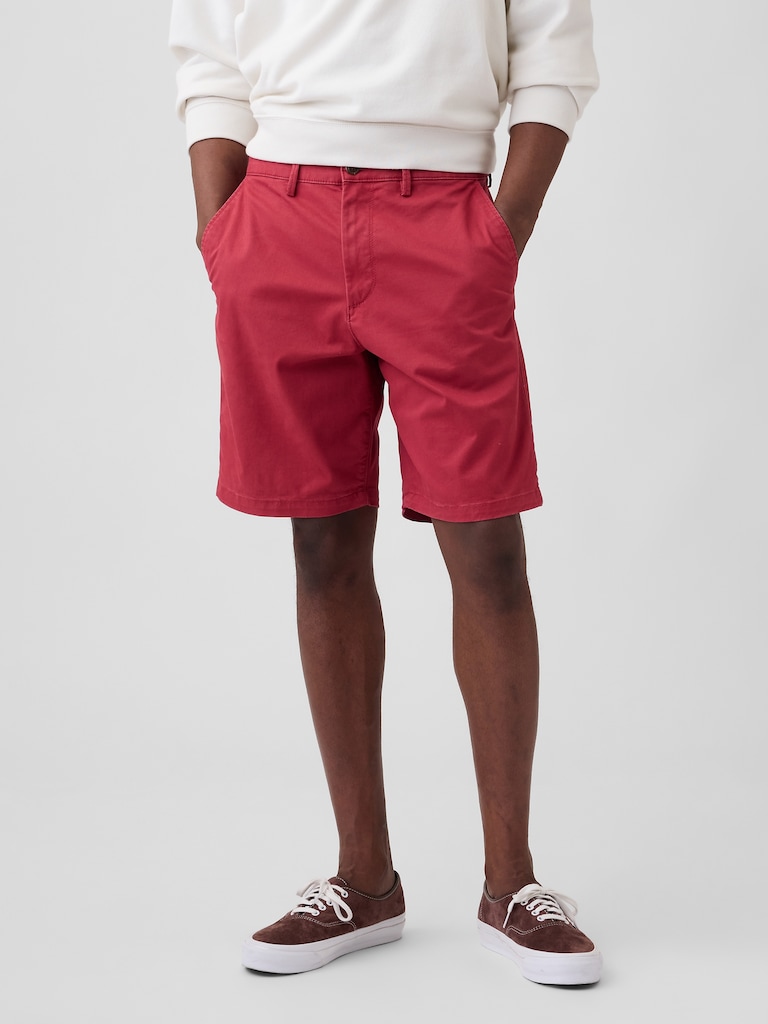 9" Essential Khaki Shorts