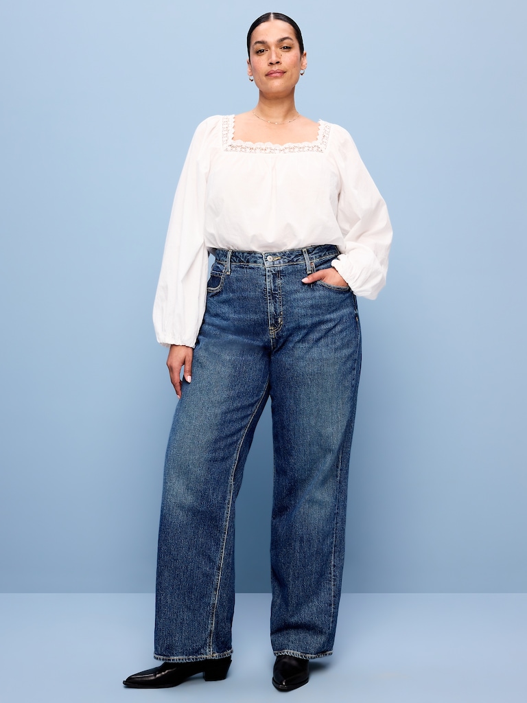 Extra High-Waisted Wide-Leg Jeans