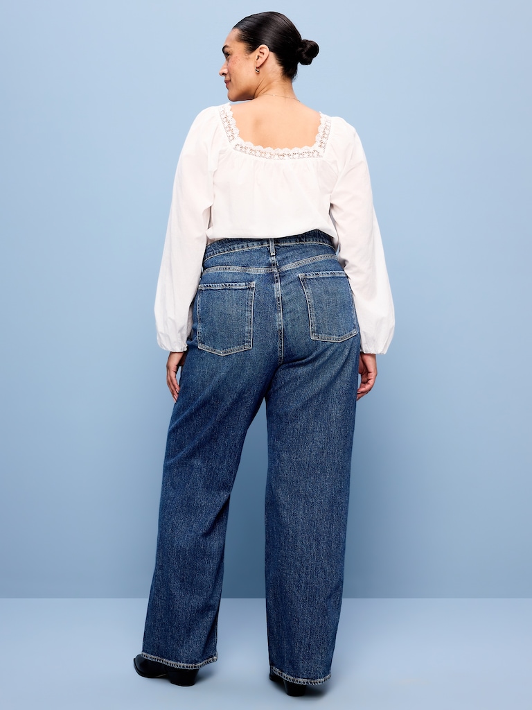Extra High-Waisted Wide-Leg Jeans