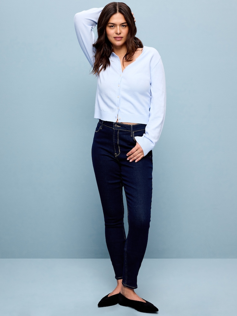 Jean Wow super ajusté à taille haute
