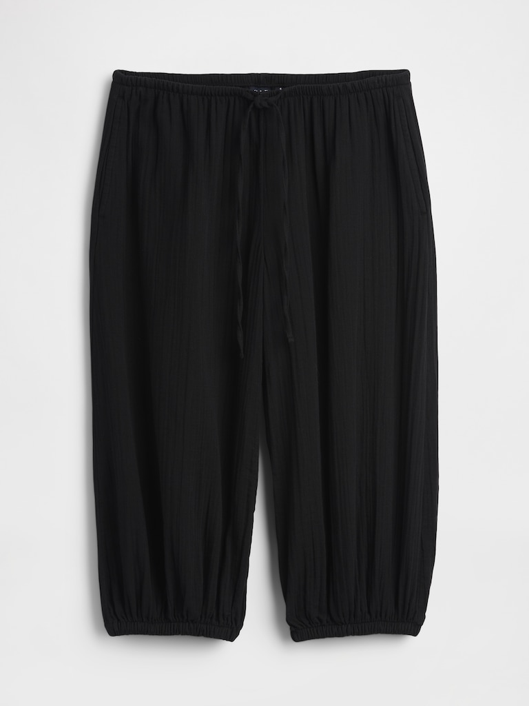 Cotton Gauze Easy Culotte Pants