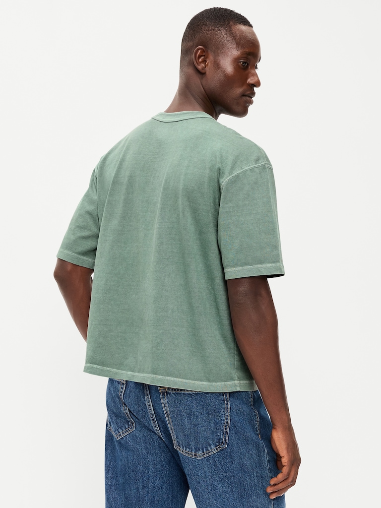 Garment-Dyed Heavyweight Cropped T-Shirt