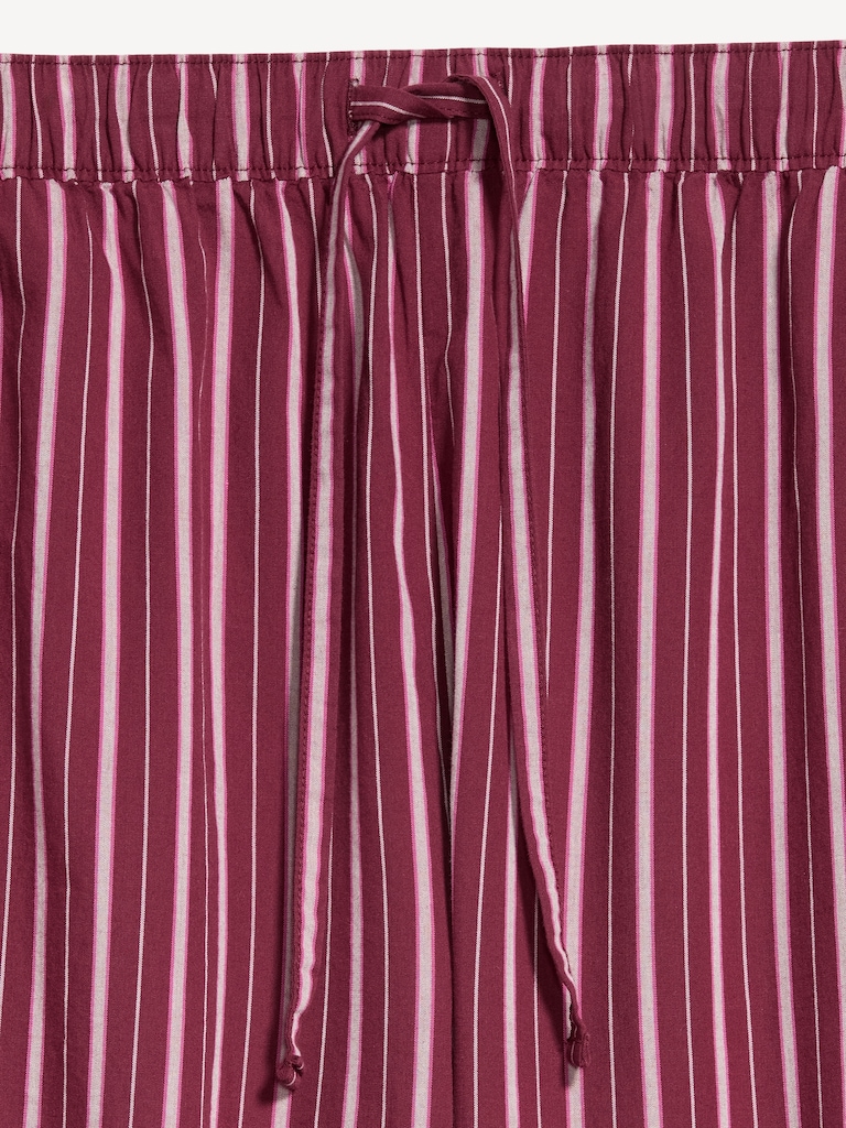 Cinched Poplin Balloon Pants