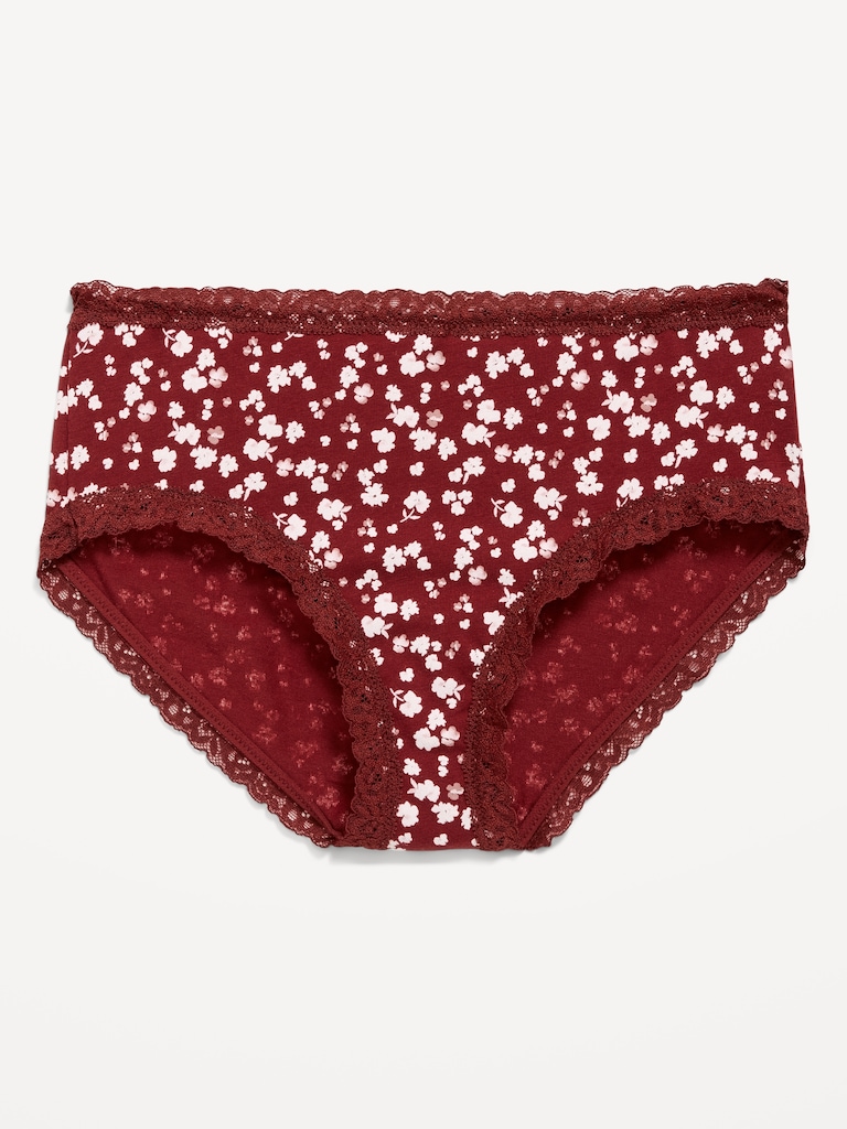 Lace-Trim Hipster Underwear