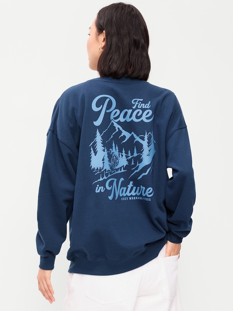 SoComfy Oversized Crew-Neck Sweatshirt