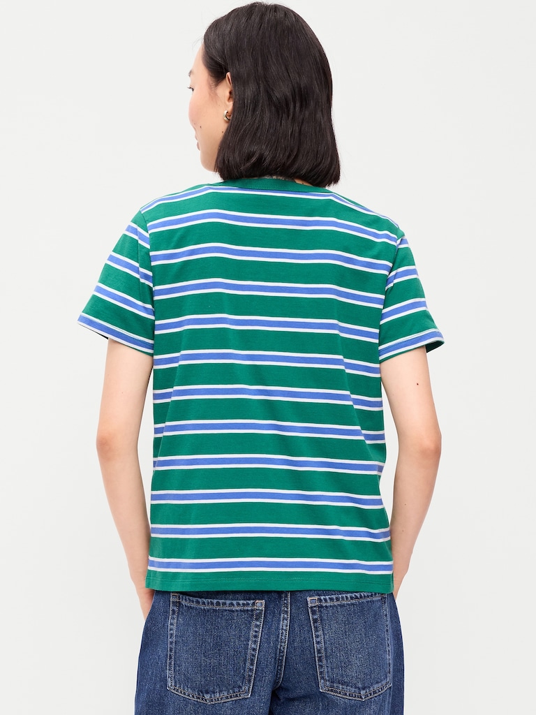 EveryWear Crew-Neck Striped T-Shirt