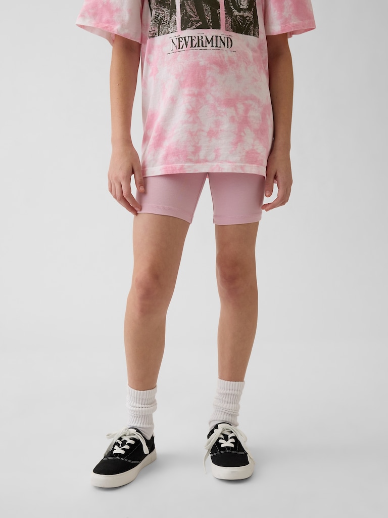 Kids Foldover Bike Shorts