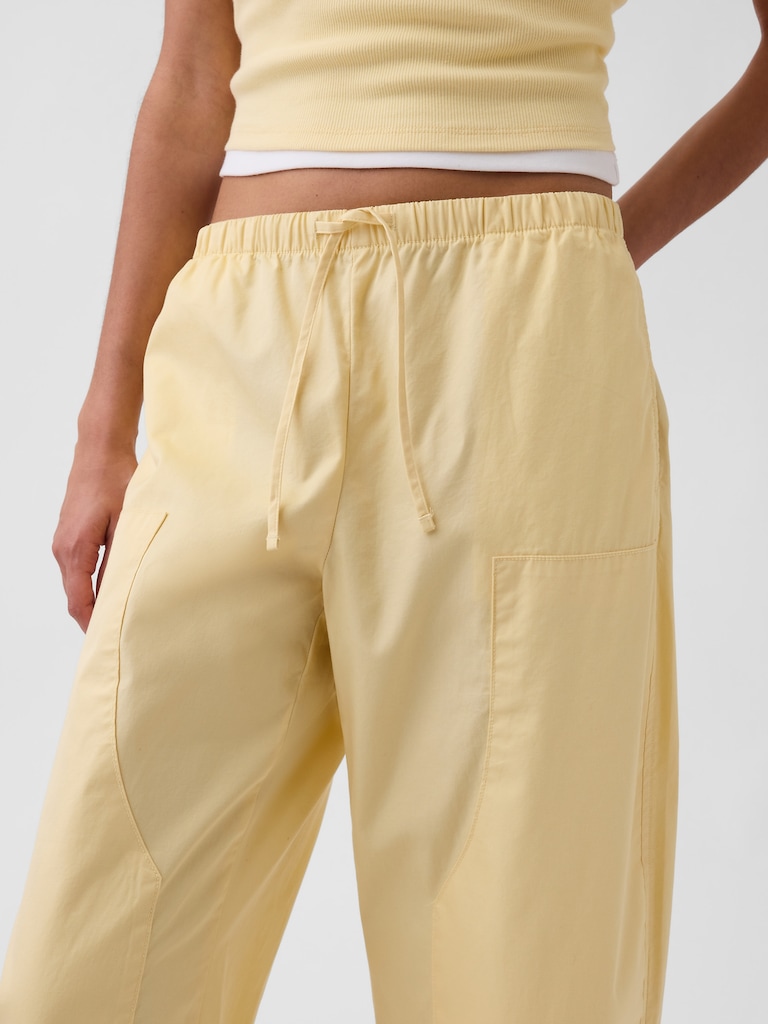 Twill Easy Double-Knee Barrel Pants