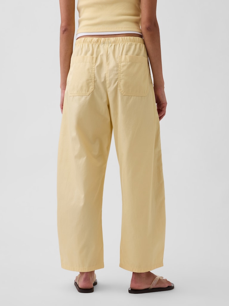 Twill Easy Double-Knee Barrel Pants