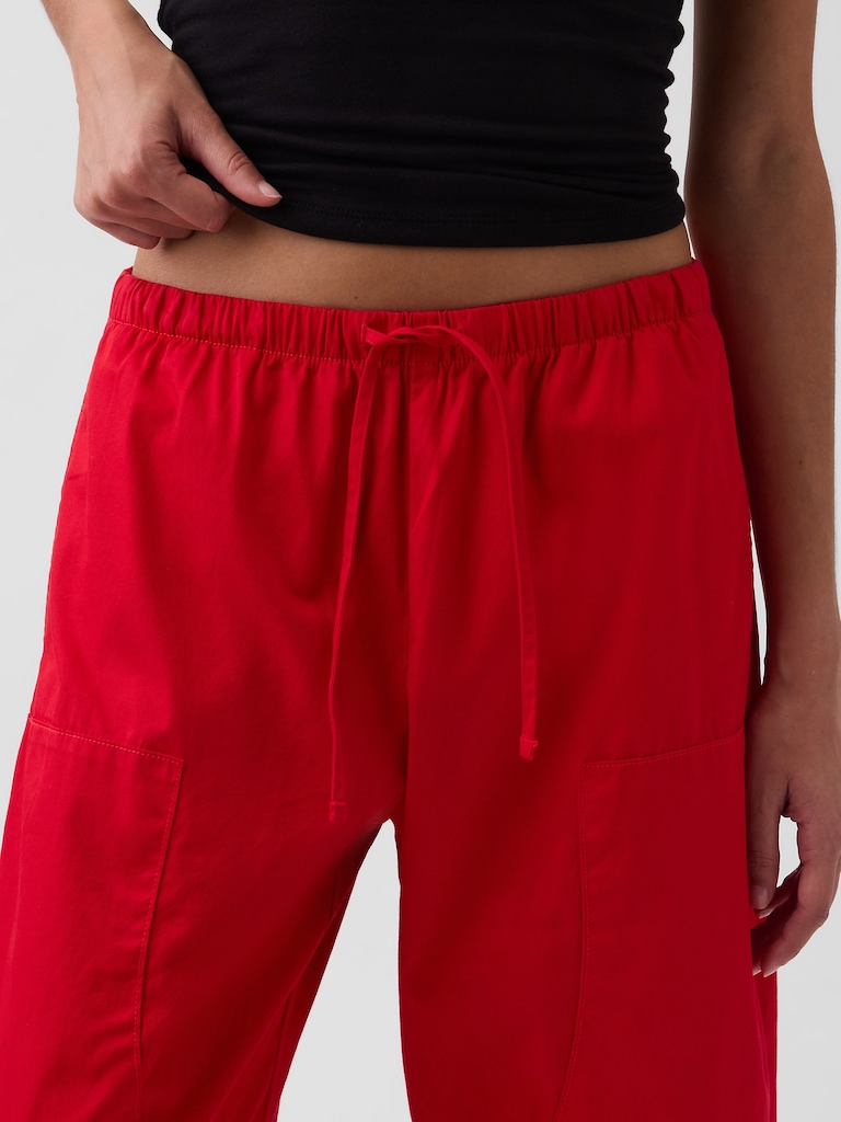 Twill Easy Double-Knee Barrel Pants