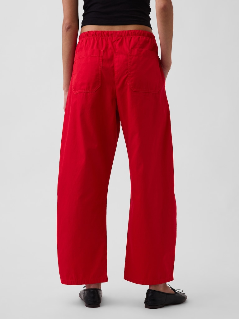Twill Easy Double-Knee Barrel Pants