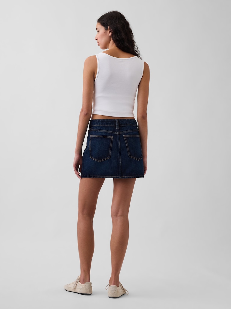 Jupe courte en denim