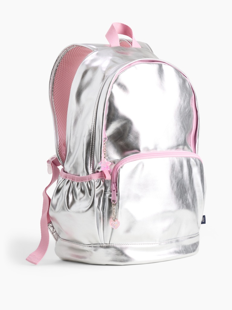 Kids Metallic Charm Backpack
