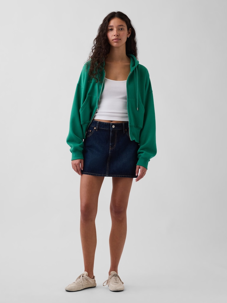 Jupe courte en denim