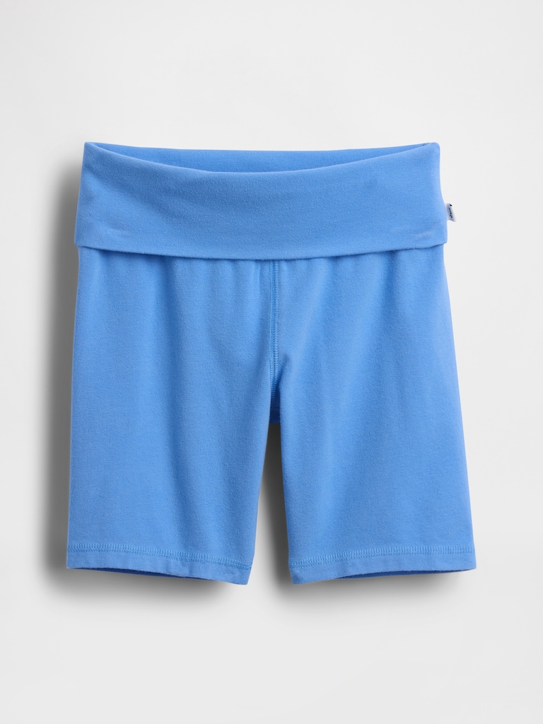 Kids Foldover Bike Shorts
