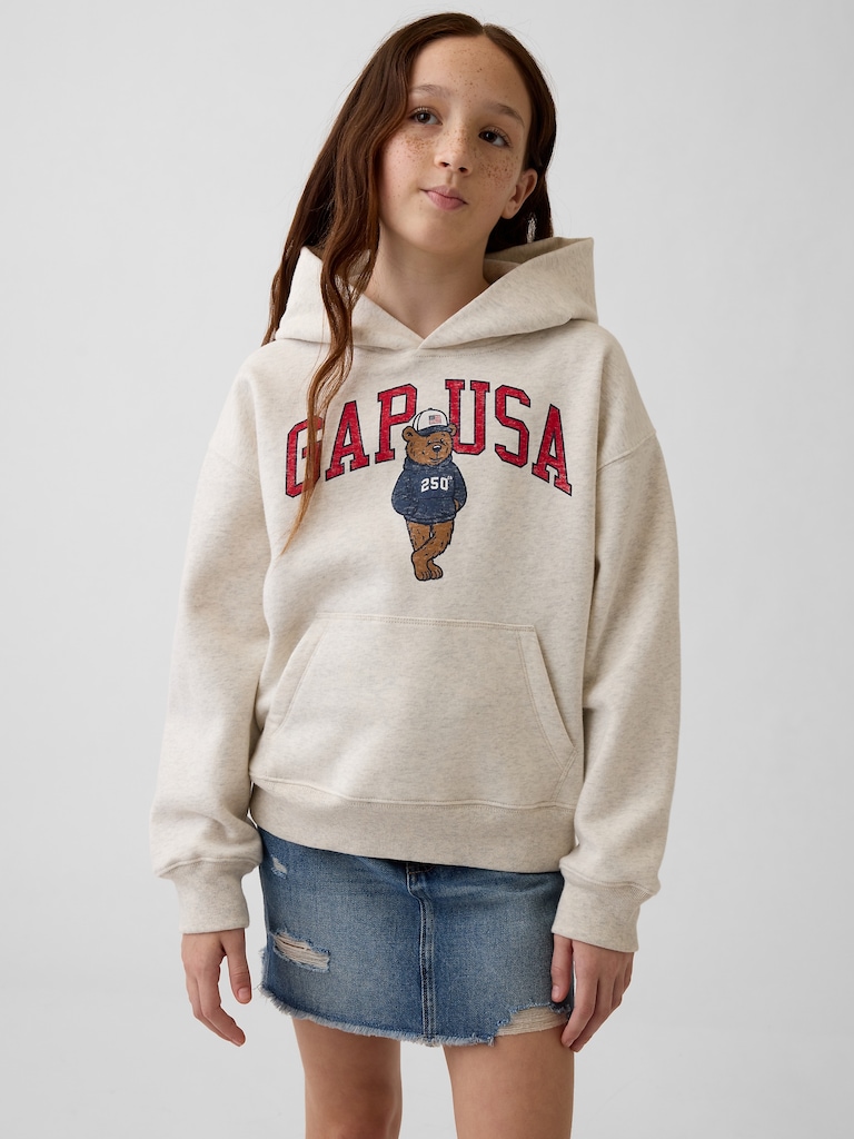 Kids VintageSoft Relaxed Brannan Bear Logo Hoodie