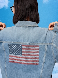 Old Navy x Disney Mickey Mouse Denim Trucker Jacket for Adults
