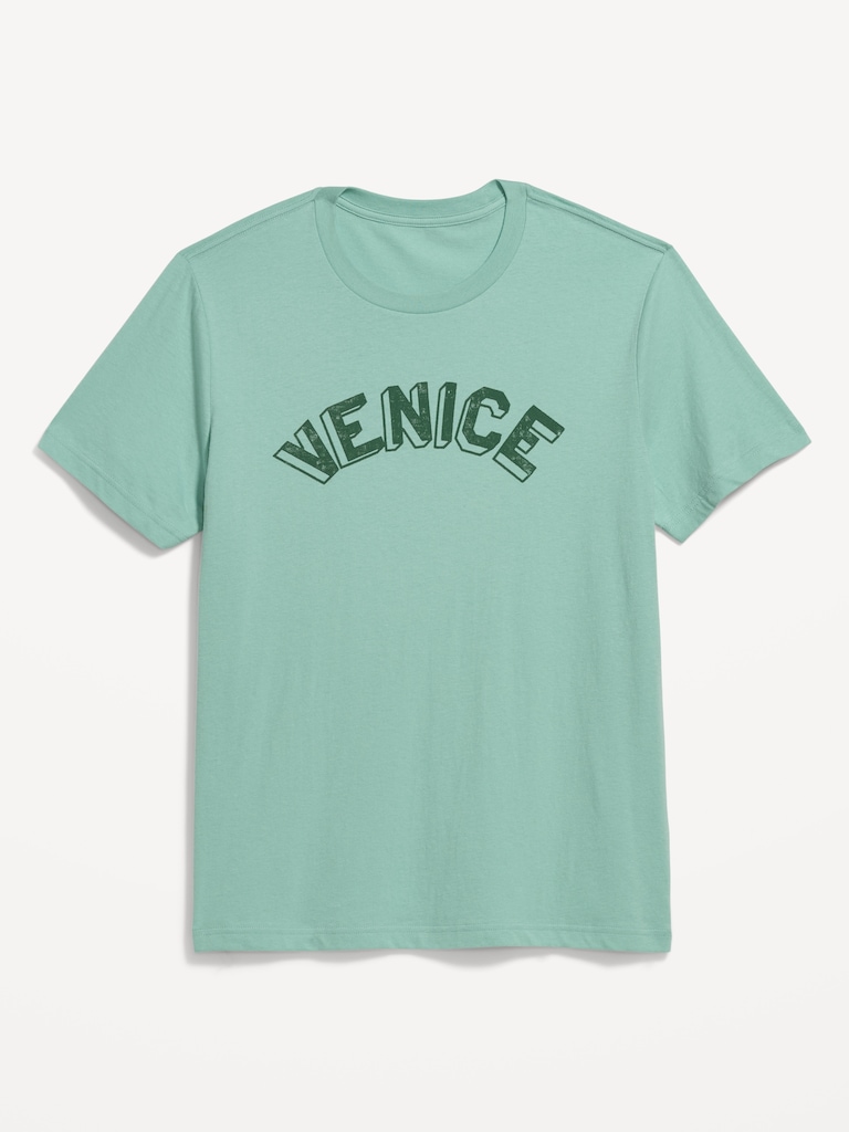 Soft-Washed Crew-Neck Graphic T-Shirt