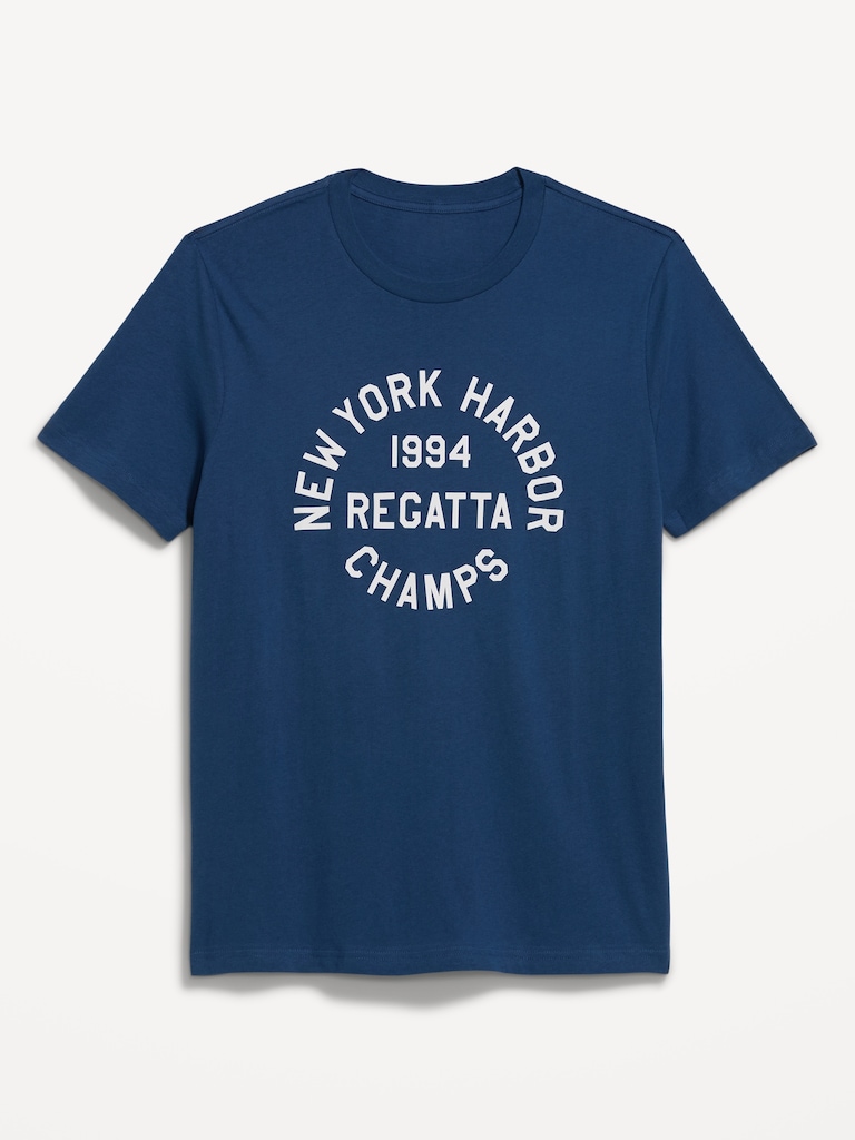 Soft-Washed Crew-Neck Graphic T-Shirt
