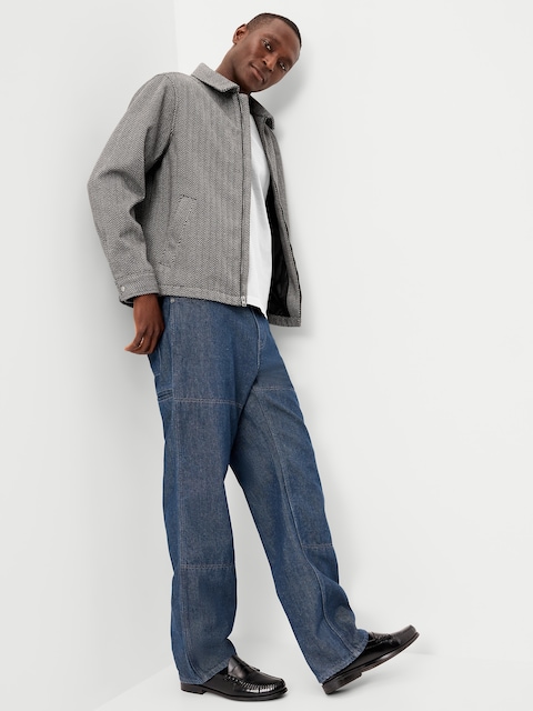 Relaxed Harrington Jacket