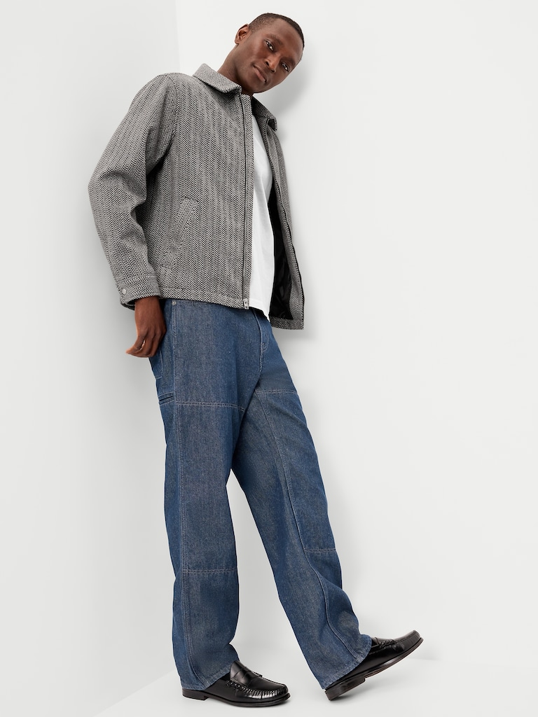 Relaxed Harrington Jacket