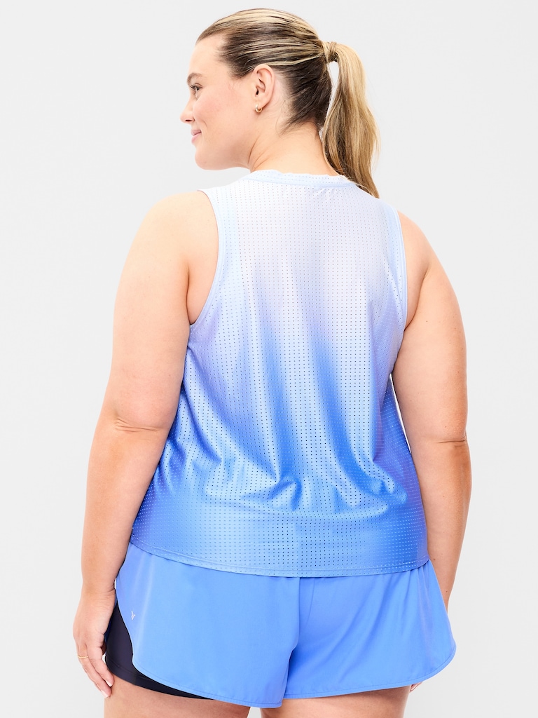 Mesh Muscle Tank Top