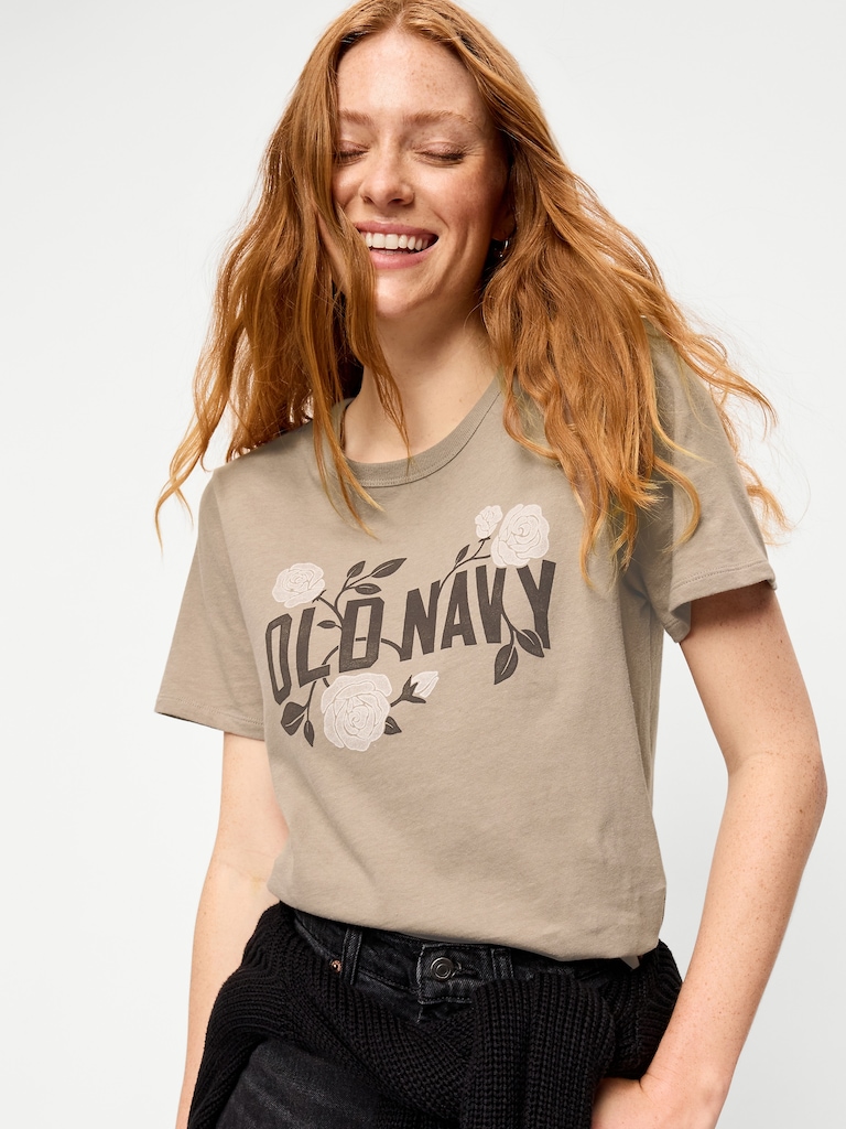 EveryWear Crew-Neck Logo-Graphic T-Shirt