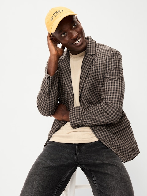 Relaxed Unlined Twill Blazer