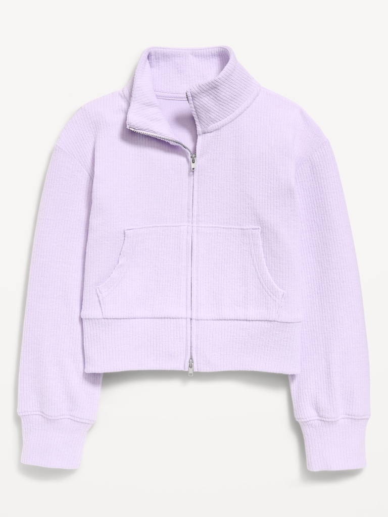 Veste à capuchon UltraConfo à glissière bidirectionnelle pour fille