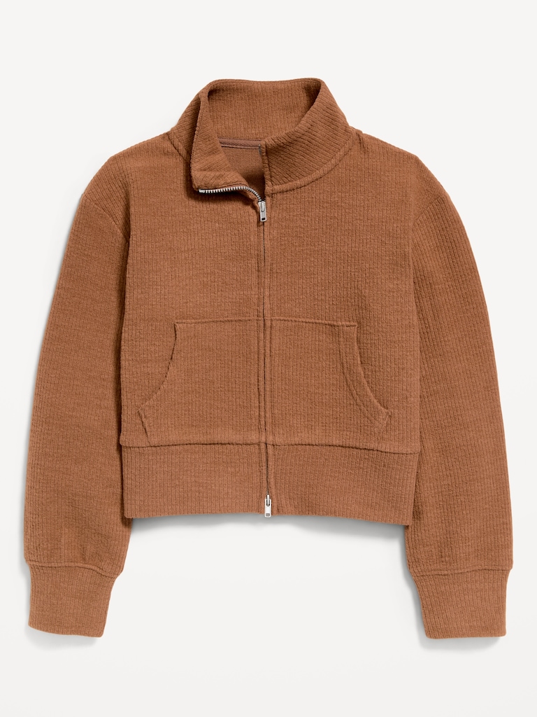 Veste à capuchon UltraConfo à glissière bidirectionnelle pour fille