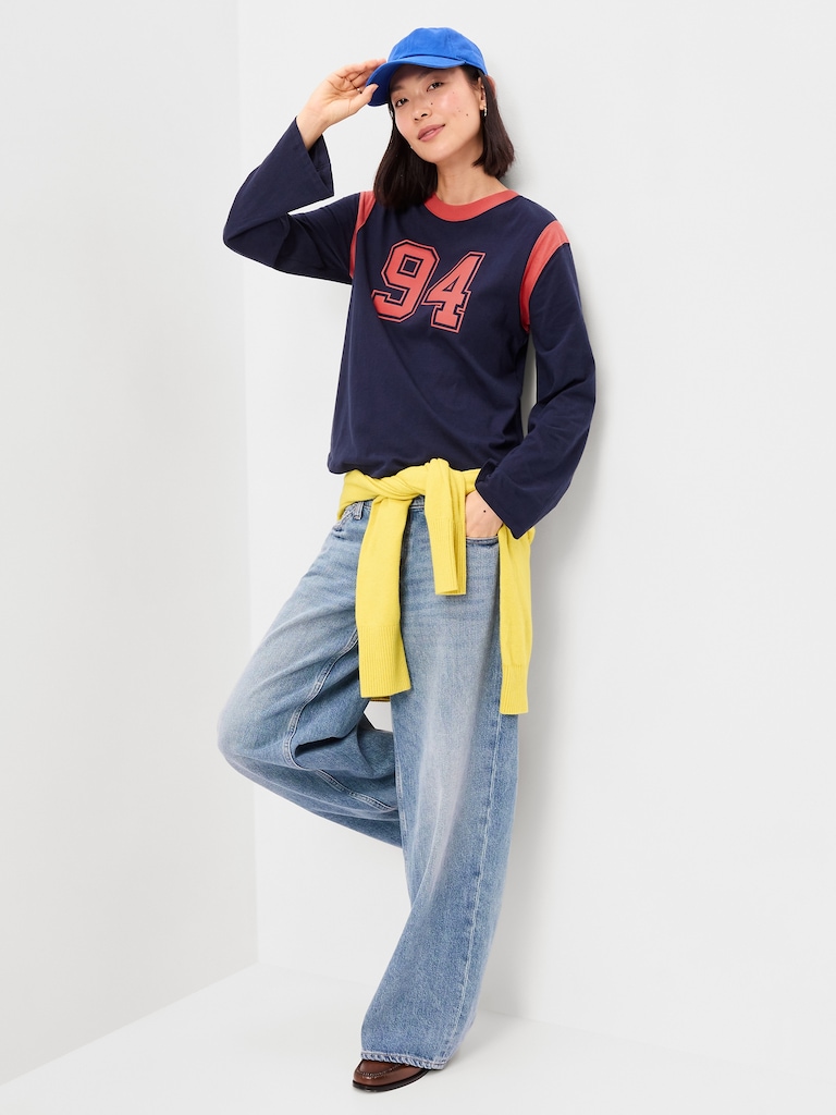EveryWear Long-Sleeve Graphic T-Shirt