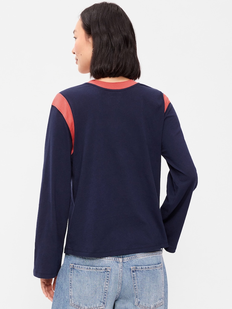 EveryWear Long-Sleeve Graphic T-Shirt