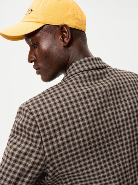 Relaxed Unlined Twill Blazer