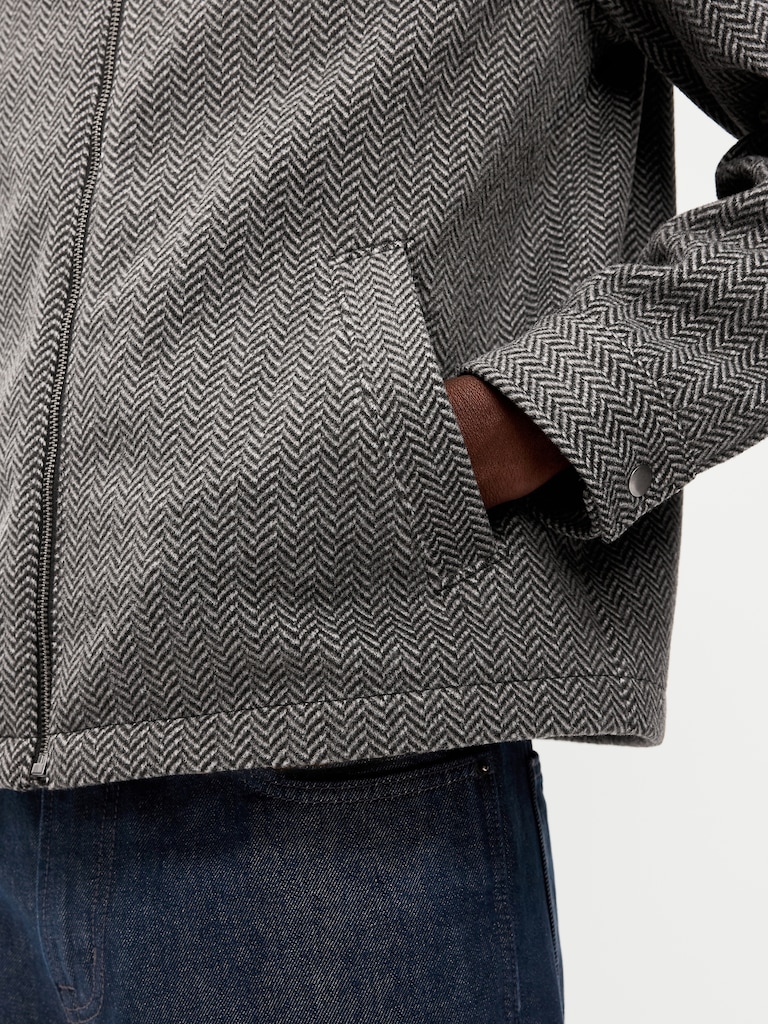 Relaxed Harrington Jacket