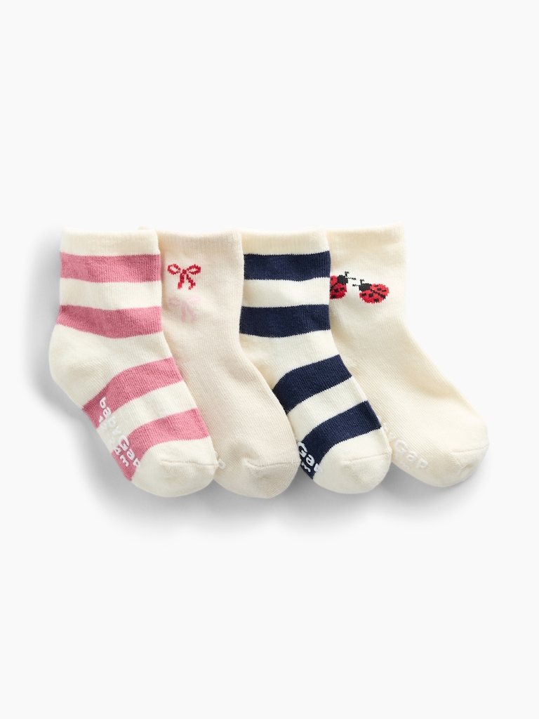 Baby & Toddler Crew Socks (4-Pack)