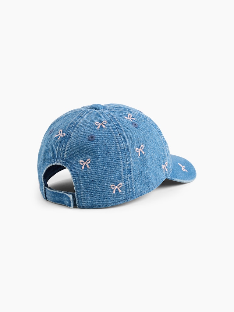 Baby & Toddler Denim Bow Baseball Hat