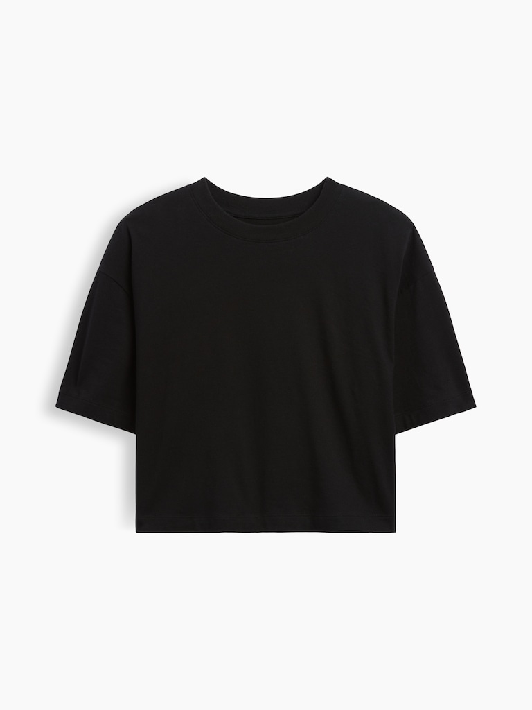 Relaxed Cropped Crewneck T-Shirt