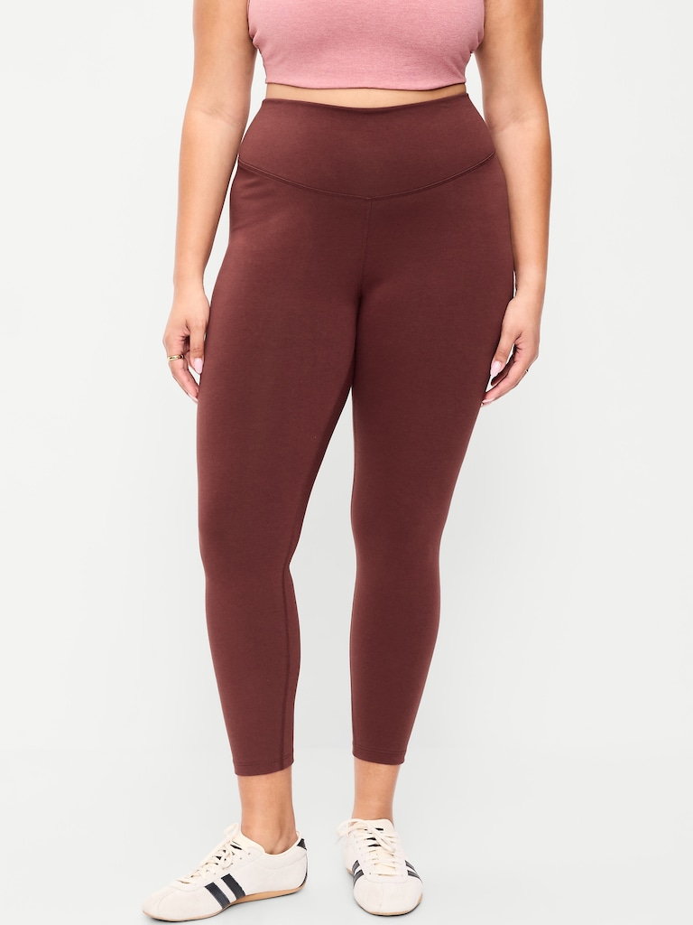 High-Waisted PowerChill 7/8 Cotton Leggings