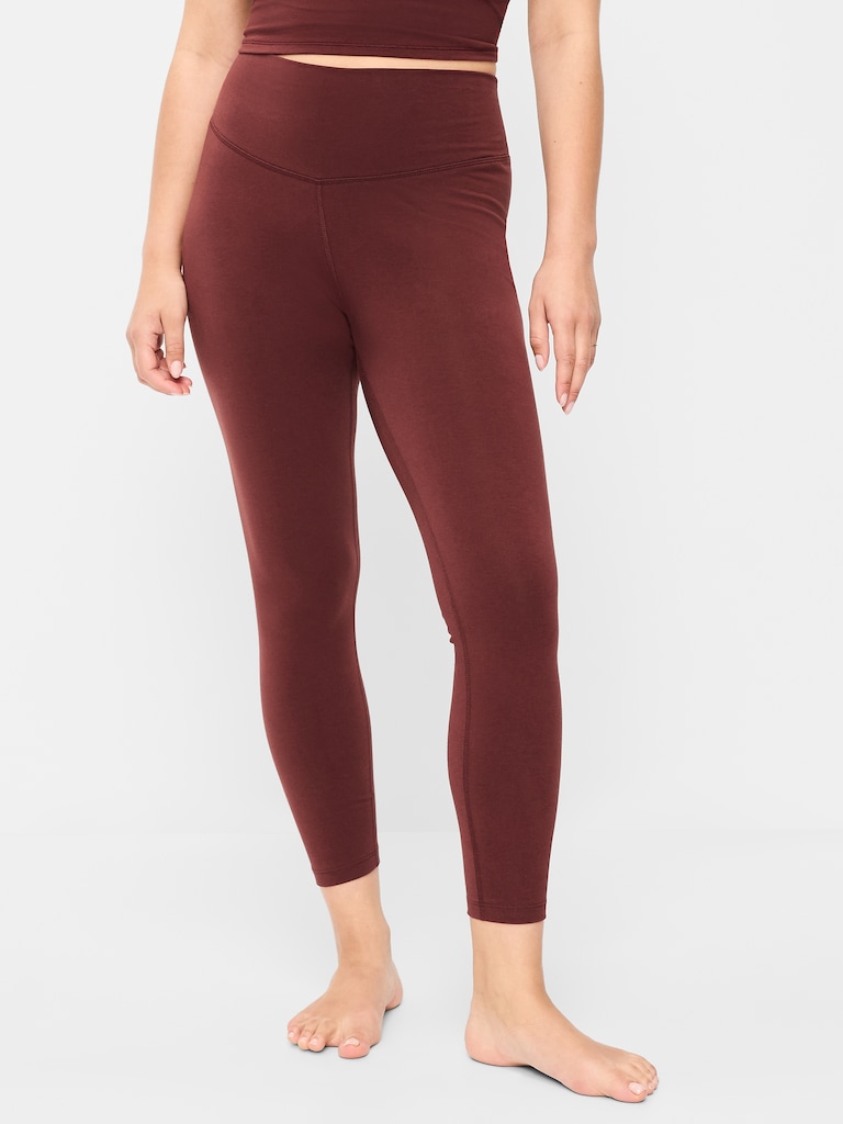High-Waisted PowerChill 7/8 Cotton Leggings