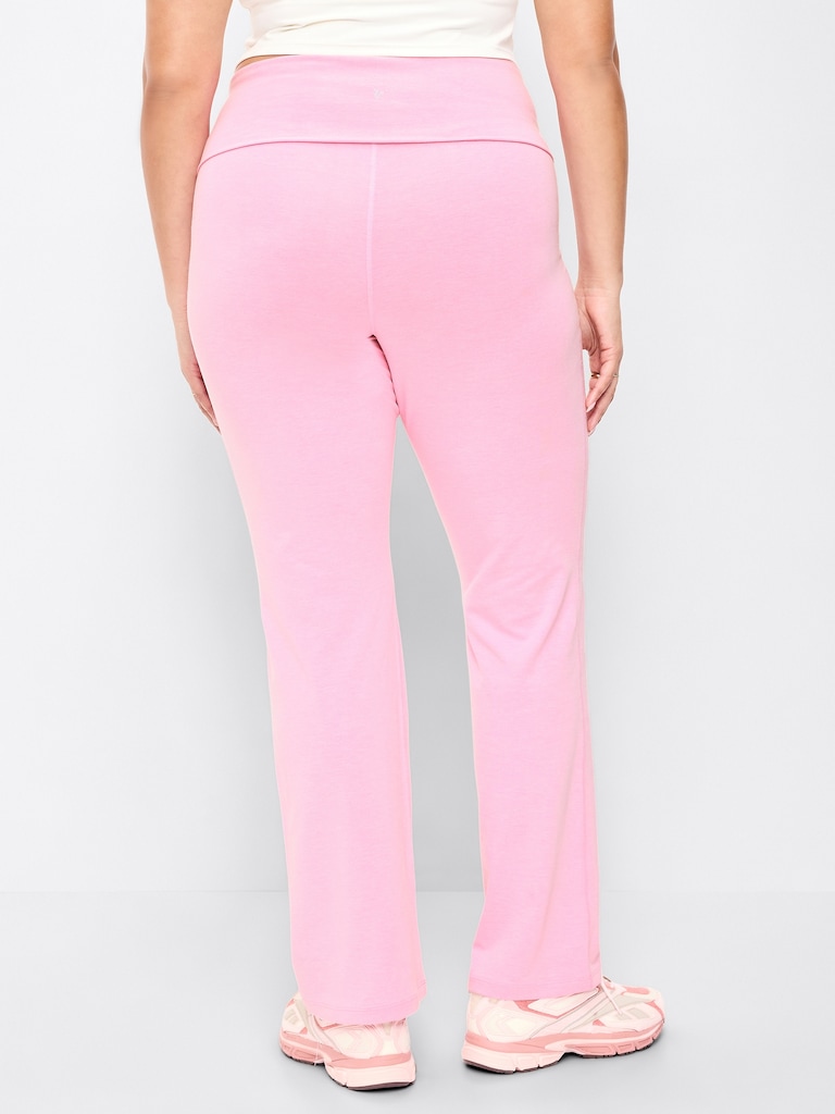 High-Waisted PowerChill Fold-Over Bootcut Leggings