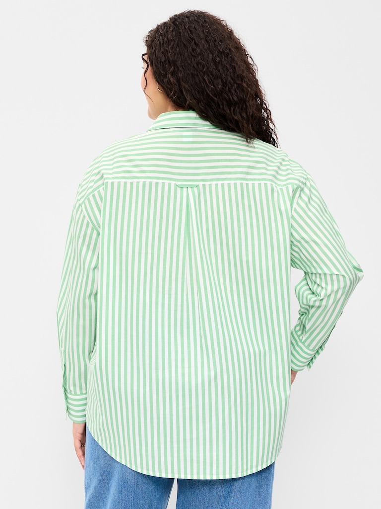 Oversized Button-Down Boyfriend Shirt