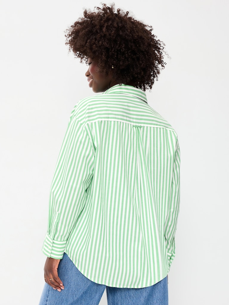 Oversized Button-Down Boyfriend Shirt
