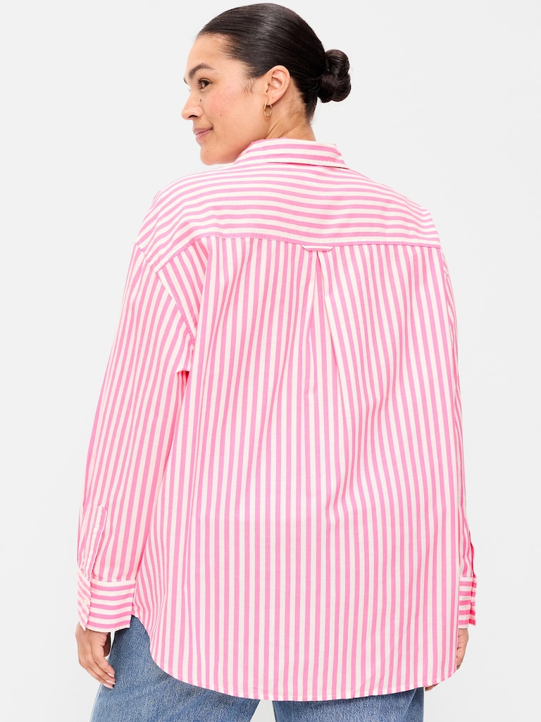 Oversized Button-Down Boyfriend Shirt