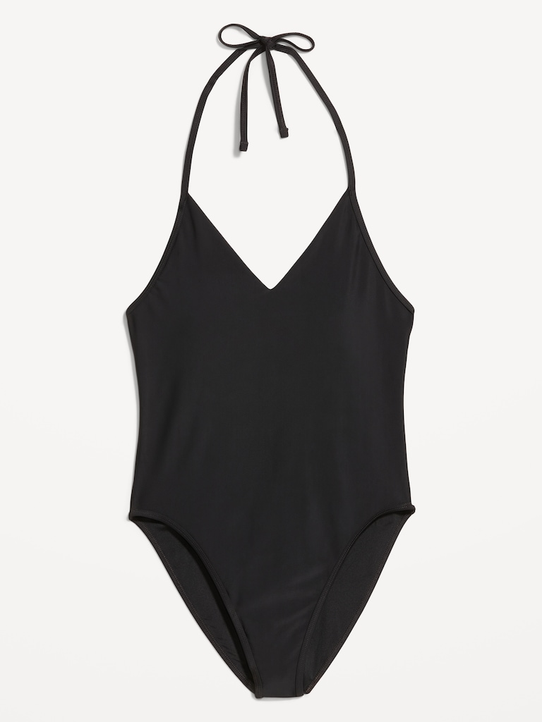 V-Neck Halter Swimsuit