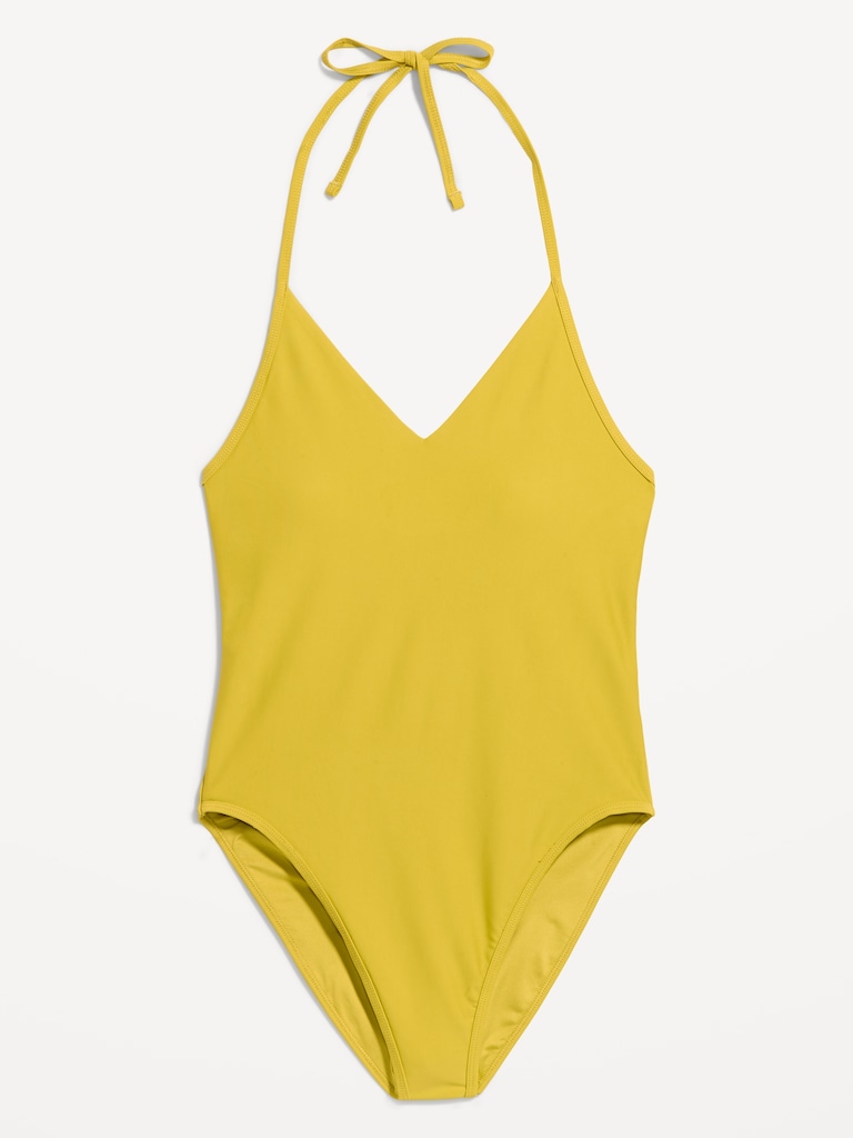 V-Neck Halter Swimsuit